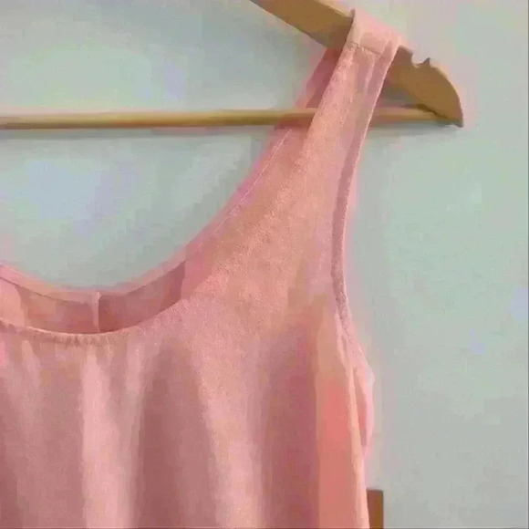 🌴2/$25🌴RACHEL ROY | Women's Pink Flamingo Flowy Back Tie Up Blouse - Picture 2 of 4